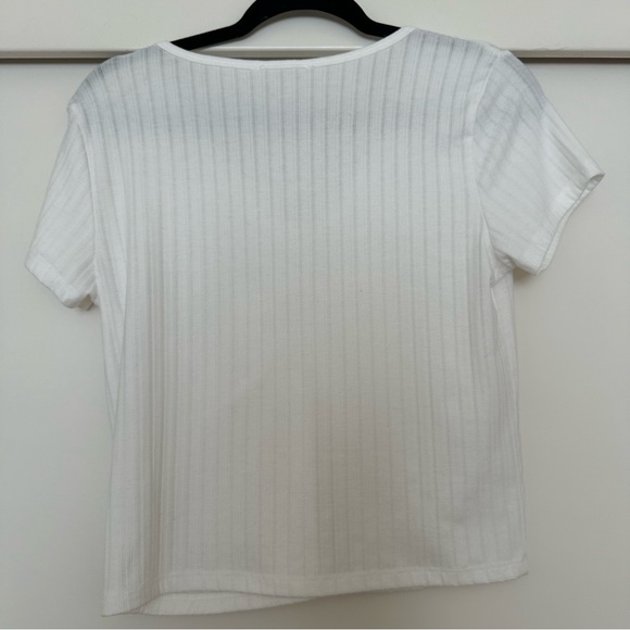 Hippie‎ Rose White Ribbed T shirt - Picture 4 of 4